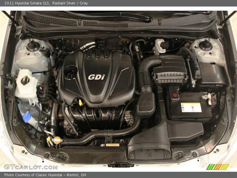 Radiant Silver / Gray 2011 Hyundai Sonata GLS
