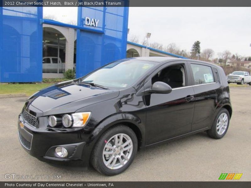 Black / Jet Black/Dark Titanium 2012 Chevrolet Sonic LT Hatch