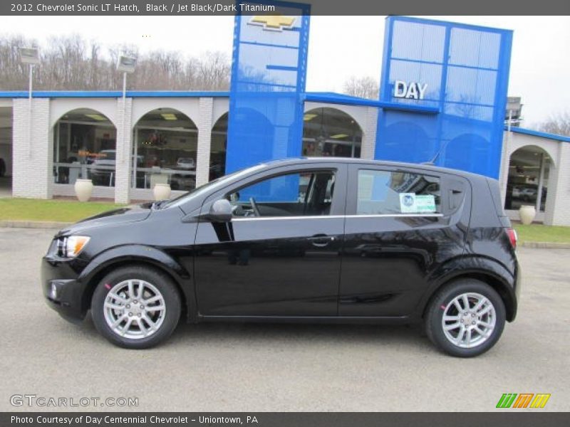 Black / Jet Black/Dark Titanium 2012 Chevrolet Sonic LT Hatch