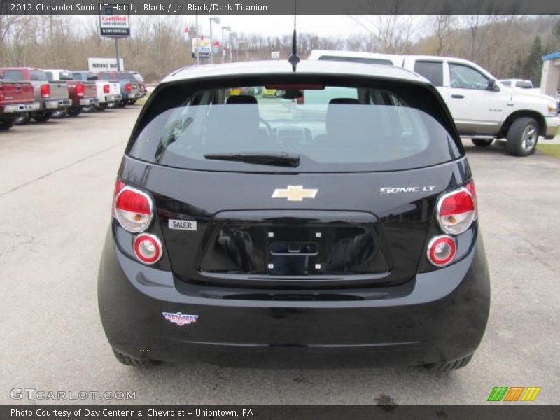 Black / Jet Black/Dark Titanium 2012 Chevrolet Sonic LT Hatch