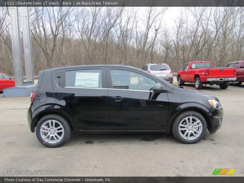 Black / Jet Black/Dark Titanium 2012 Chevrolet Sonic LT Hatch