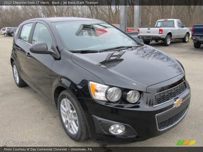 Black / Jet Black/Dark Titanium 2012 Chevrolet Sonic LT Hatch