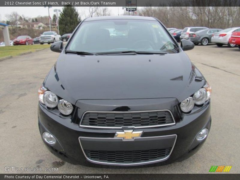 Black / Jet Black/Dark Titanium 2012 Chevrolet Sonic LT Hatch