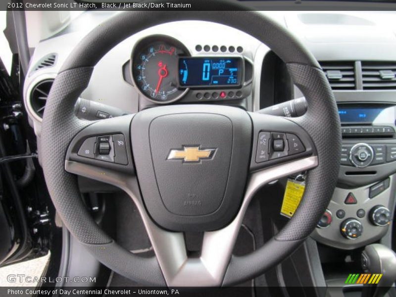 Black / Jet Black/Dark Titanium 2012 Chevrolet Sonic LT Hatch