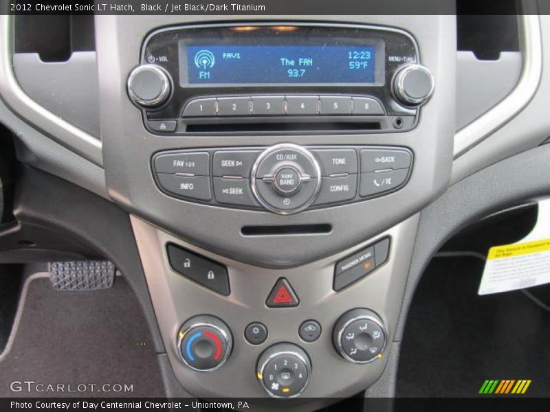 Black / Jet Black/Dark Titanium 2012 Chevrolet Sonic LT Hatch