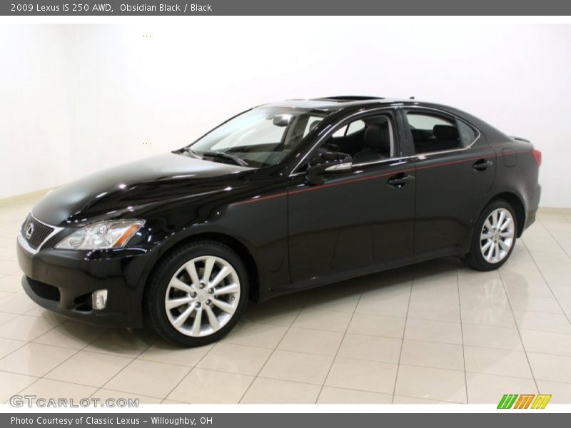 Obsidian Black / Black 2009 Lexus IS 250 AWD