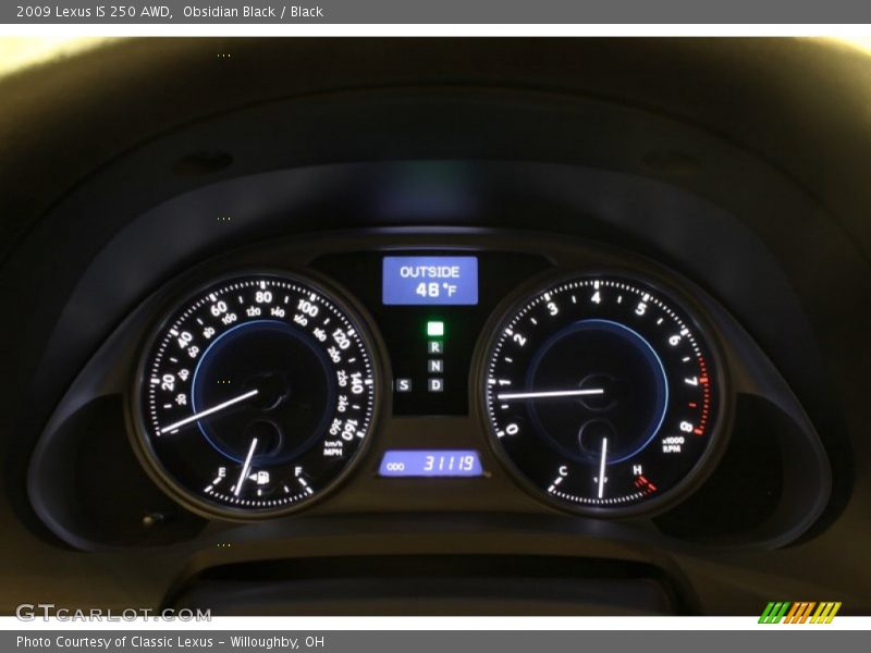Obsidian Black / Black 2009 Lexus IS 250 AWD