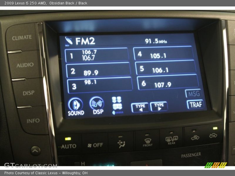 Obsidian Black / Black 2009 Lexus IS 250 AWD