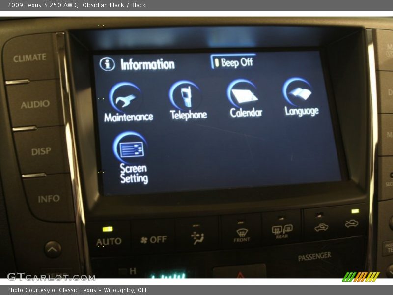 Obsidian Black / Black 2009 Lexus IS 250 AWD