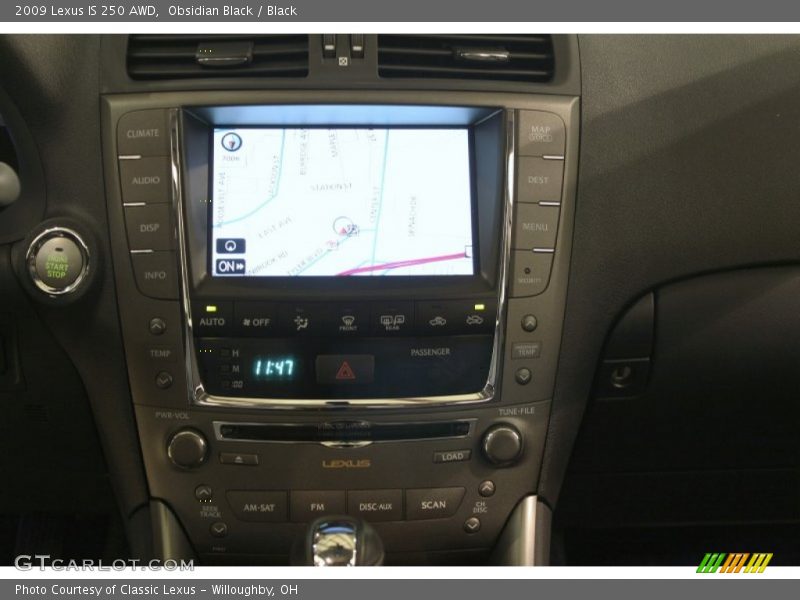 Obsidian Black / Black 2009 Lexus IS 250 AWD