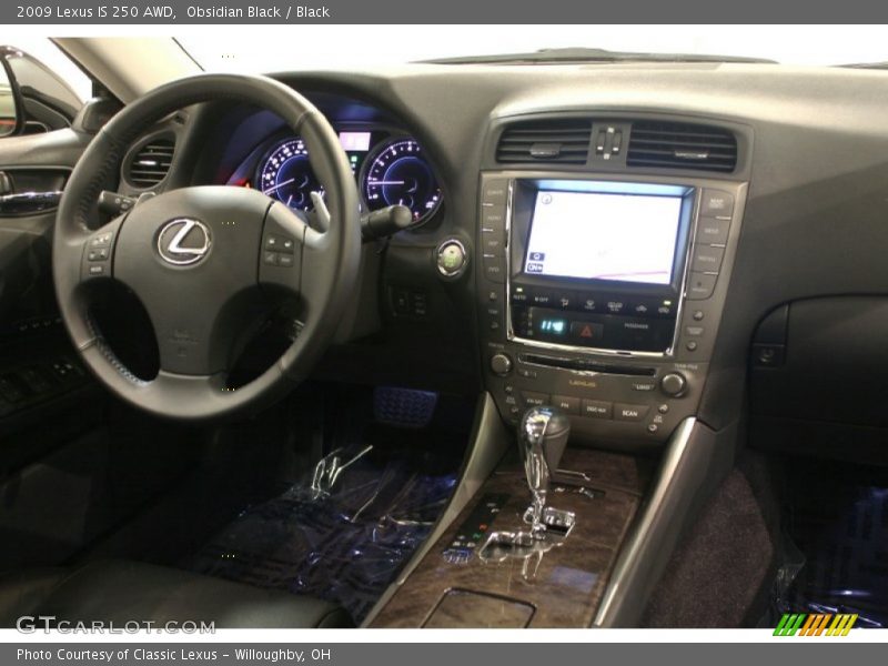 Obsidian Black / Black 2009 Lexus IS 250 AWD