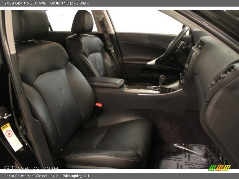 Obsidian Black / Black 2009 Lexus IS 250 AWD