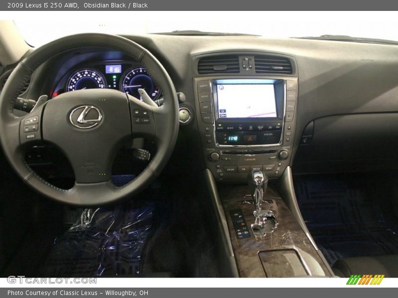 Obsidian Black / Black 2009 Lexus IS 250 AWD