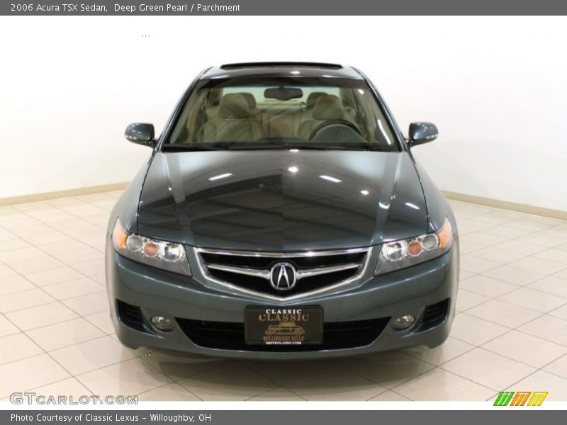 Deep Green Pearl / Parchment 2006 Acura TSX Sedan