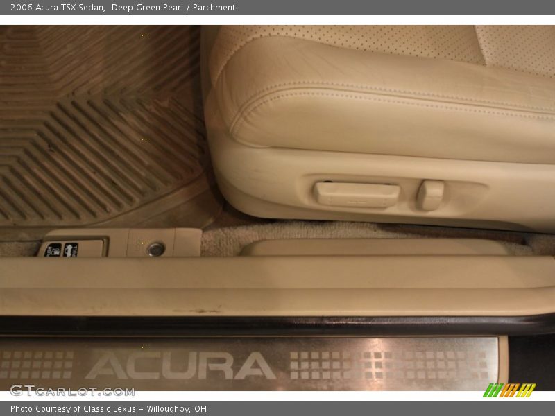 Deep Green Pearl / Parchment 2006 Acura TSX Sedan