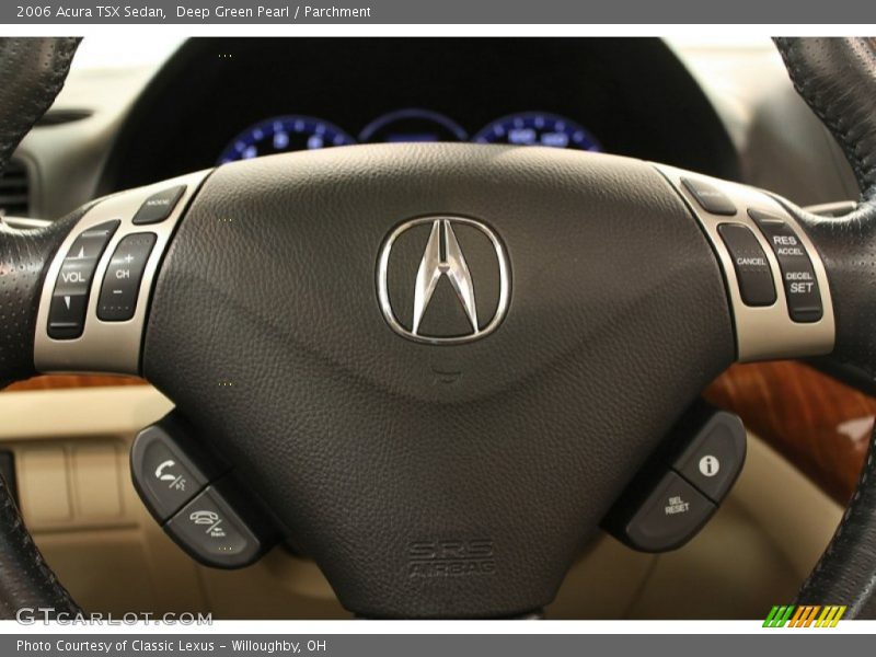 Deep Green Pearl / Parchment 2006 Acura TSX Sedan