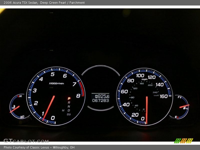 Deep Green Pearl / Parchment 2006 Acura TSX Sedan
