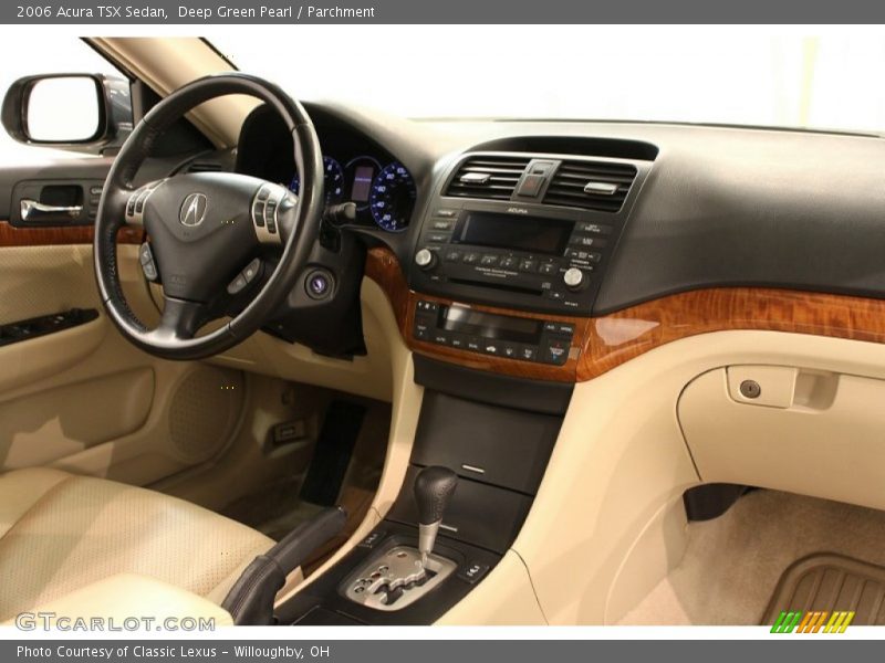 Deep Green Pearl / Parchment 2006 Acura TSX Sedan