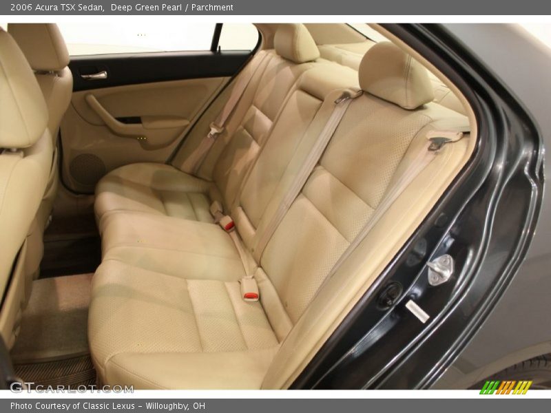 Deep Green Pearl / Parchment 2006 Acura TSX Sedan