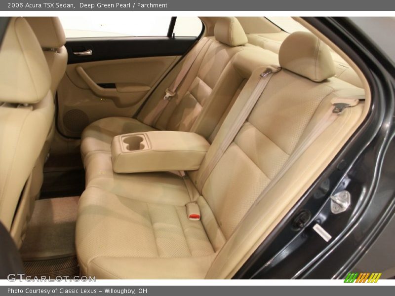 Deep Green Pearl / Parchment 2006 Acura TSX Sedan