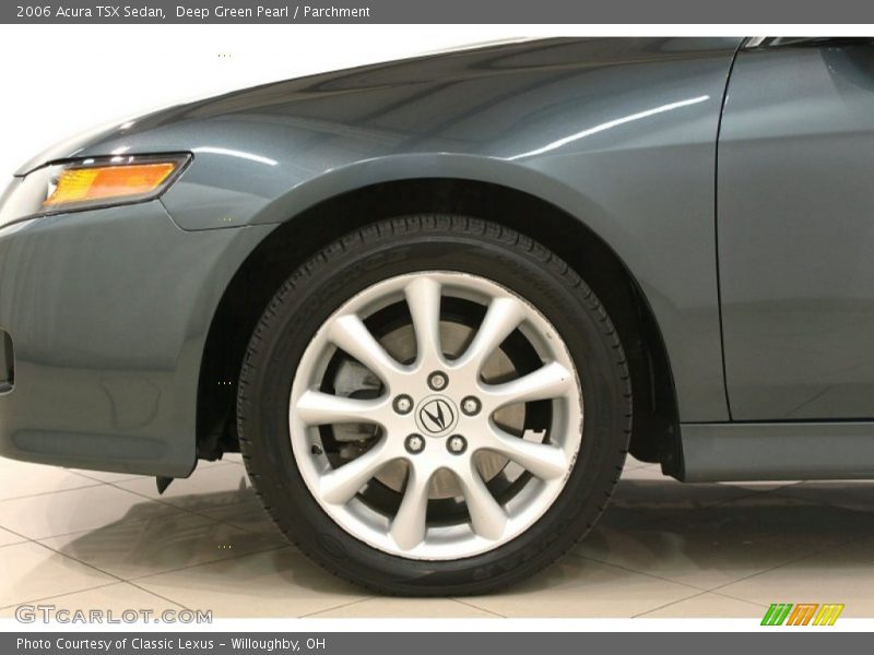 Deep Green Pearl / Parchment 2006 Acura TSX Sedan