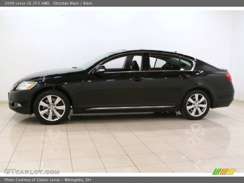 Obsidian Black / Black 2008 Lexus GS 350 AWD