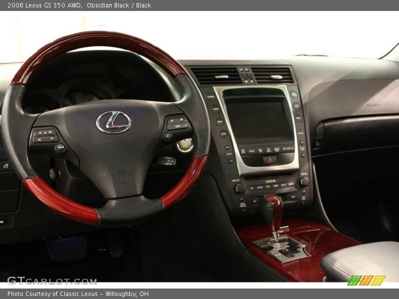Obsidian Black / Black 2008 Lexus GS 350 AWD