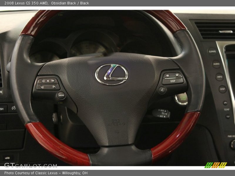 Obsidian Black / Black 2008 Lexus GS 350 AWD