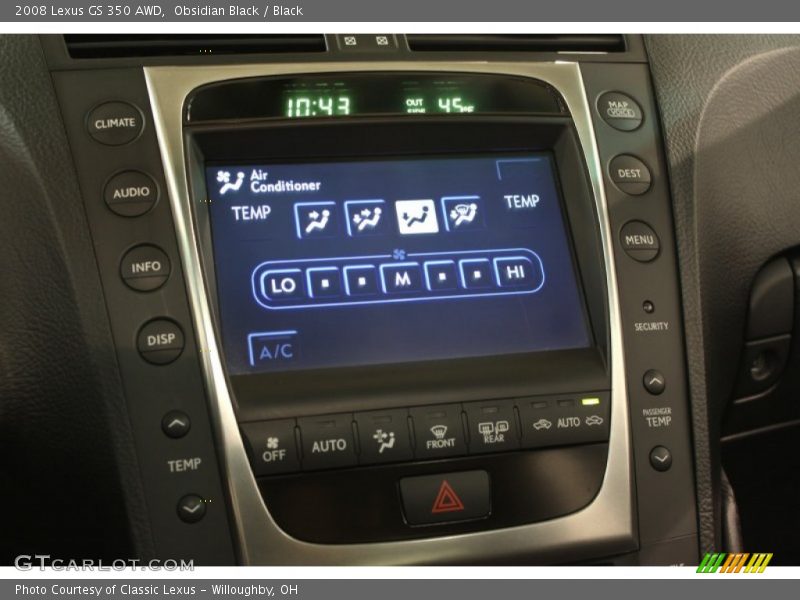 Obsidian Black / Black 2008 Lexus GS 350 AWD