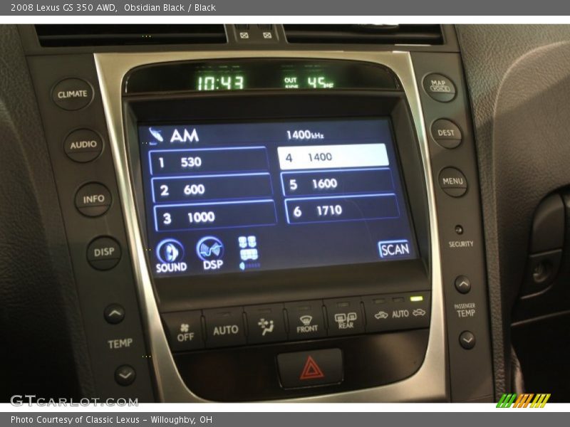 Obsidian Black / Black 2008 Lexus GS 350 AWD