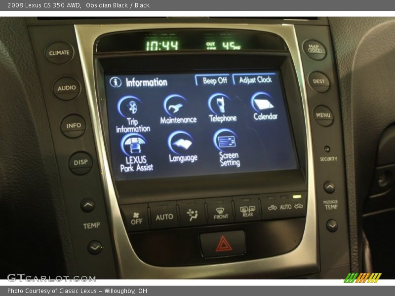 Obsidian Black / Black 2008 Lexus GS 350 AWD