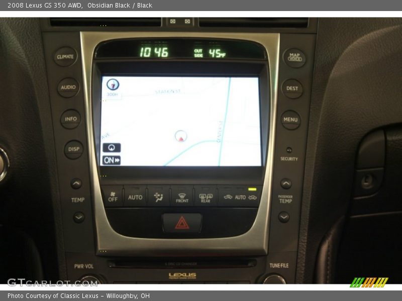 Obsidian Black / Black 2008 Lexus GS 350 AWD