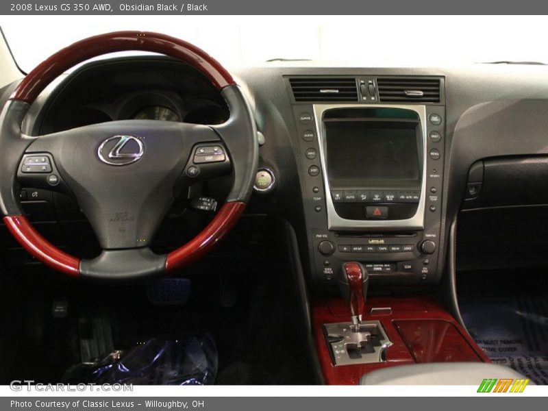 Obsidian Black / Black 2008 Lexus GS 350 AWD