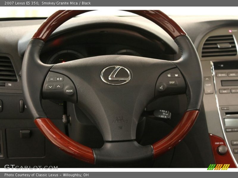 Smokey Granite Mica / Black 2007 Lexus ES 350