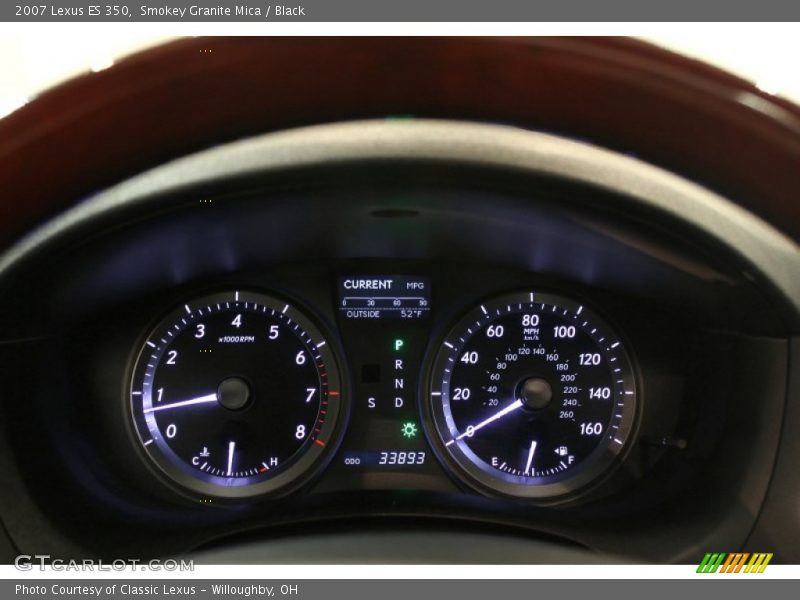 Smokey Granite Mica / Black 2007 Lexus ES 350