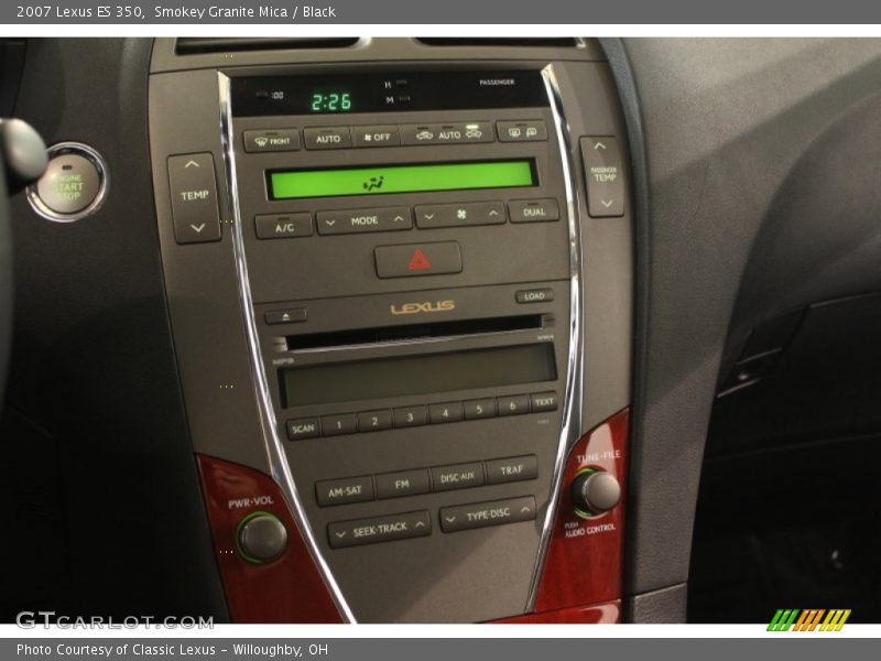Smokey Granite Mica / Black 2007 Lexus ES 350