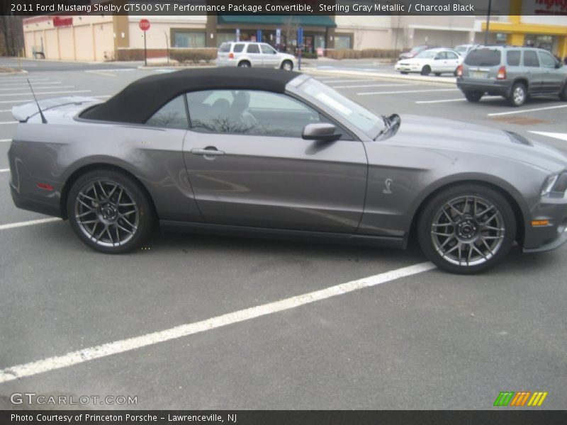 Sterling Gray Metallic / Charcoal Black 2011 Ford Mustang Shelby GT500 SVT Performance Package Convertible