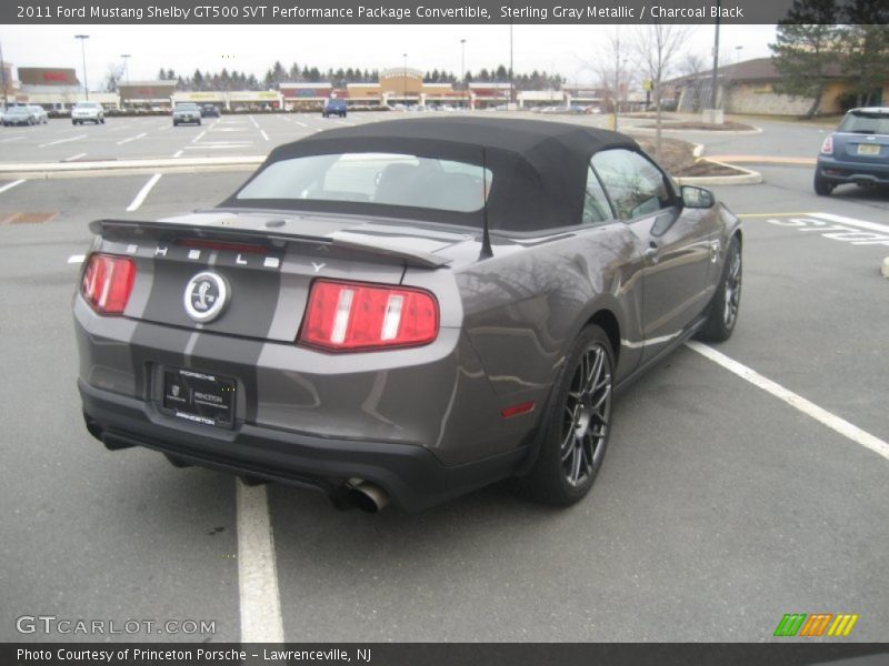Sterling Gray Metallic / Charcoal Black 2011 Ford Mustang Shelby GT500 SVT Performance Package Convertible