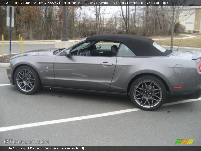 Sterling Gray Metallic / Charcoal Black 2011 Ford Mustang Shelby GT500 SVT Performance Package Convertible