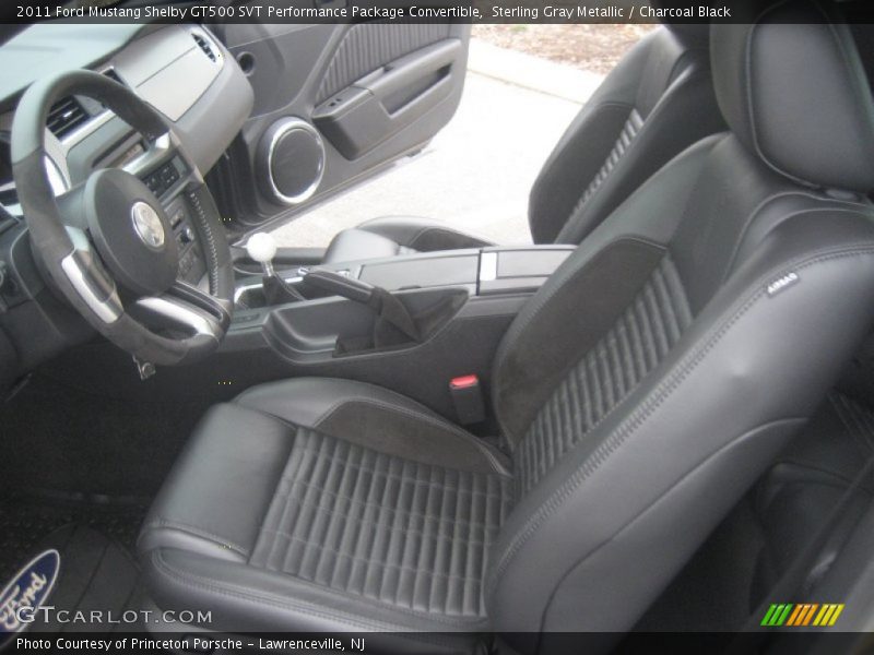  2011 Mustang Shelby GT500 SVT Performance Package Convertible Charcoal Black Interior