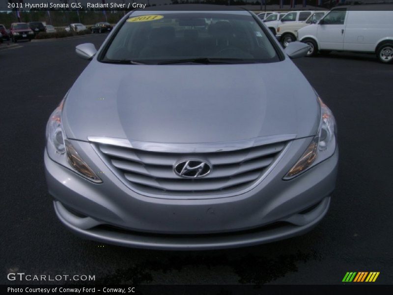 Radiant Silver / Gray 2011 Hyundai Sonata GLS