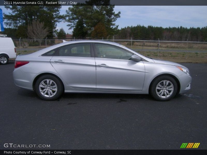 Radiant Silver / Gray 2011 Hyundai Sonata GLS