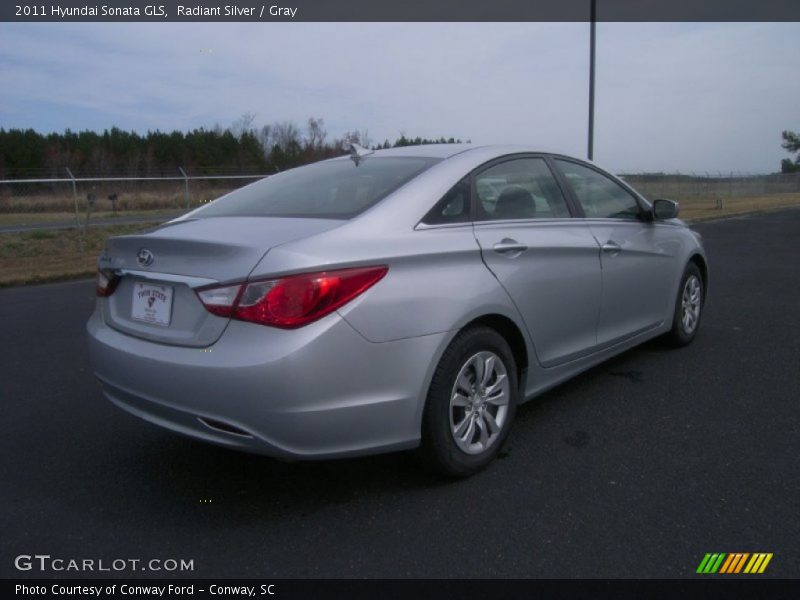Radiant Silver / Gray 2011 Hyundai Sonata GLS