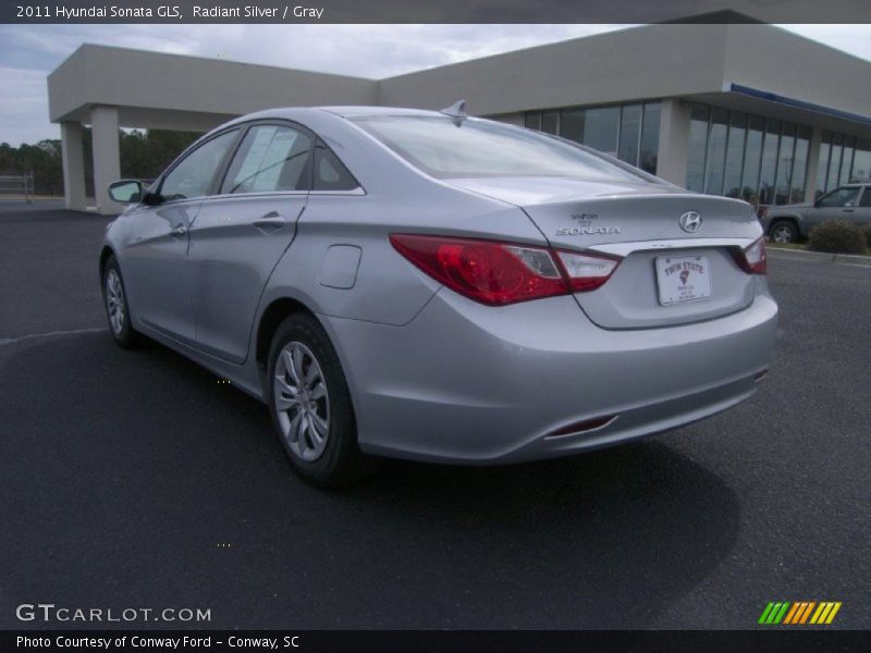 Radiant Silver / Gray 2011 Hyundai Sonata GLS