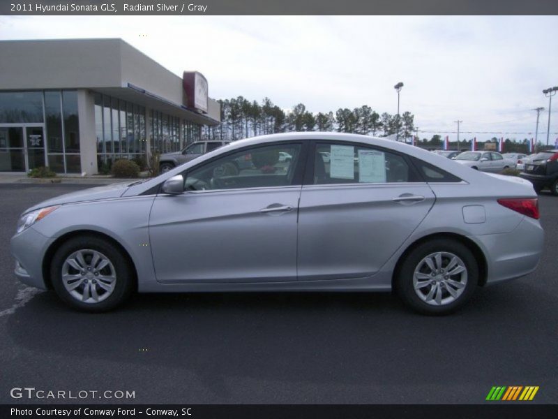 Radiant Silver / Gray 2011 Hyundai Sonata GLS