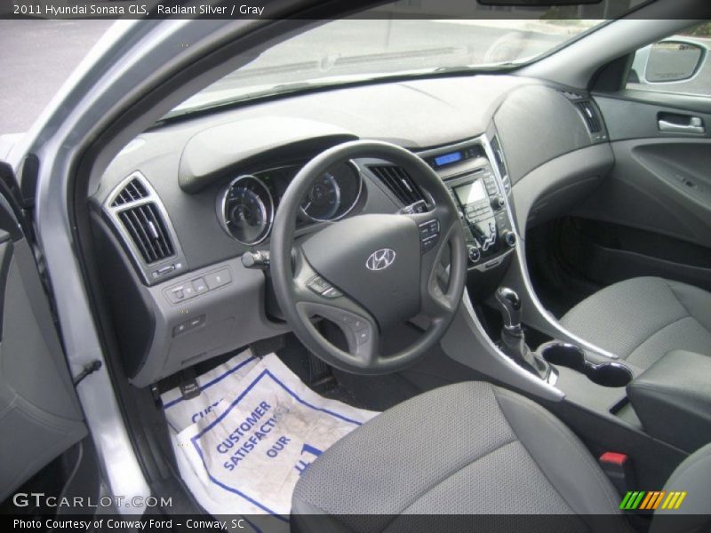 Radiant Silver / Gray 2011 Hyundai Sonata GLS