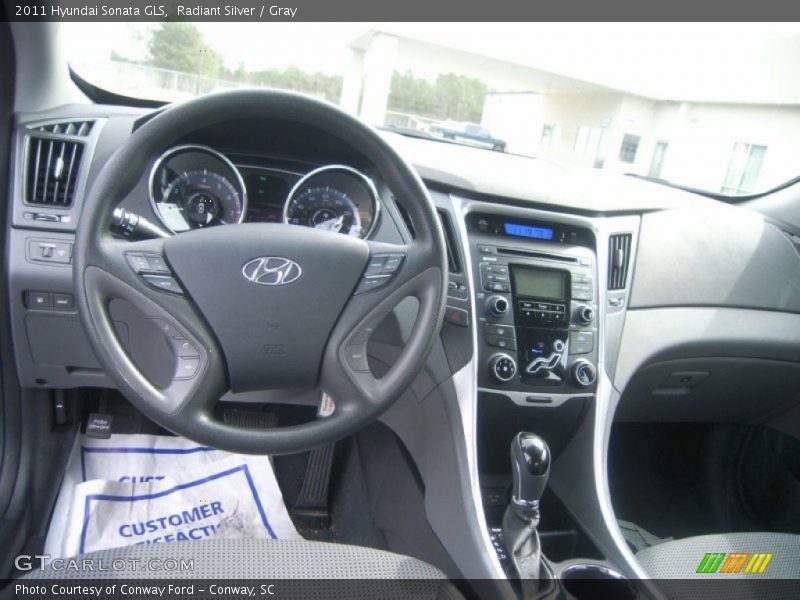 Radiant Silver / Gray 2011 Hyundai Sonata GLS