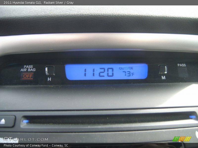 Radiant Silver / Gray 2011 Hyundai Sonata GLS