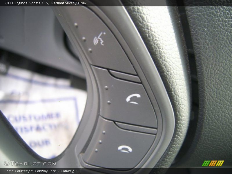 Radiant Silver / Gray 2011 Hyundai Sonata GLS