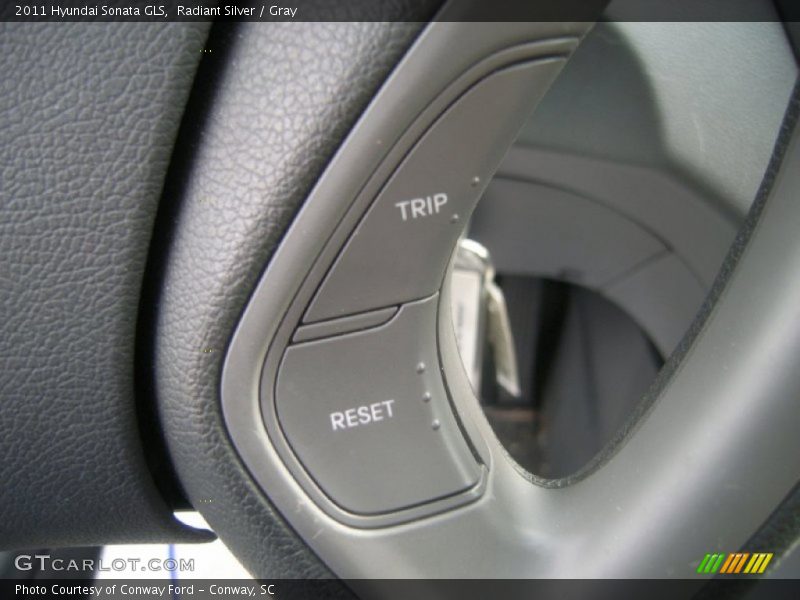 Radiant Silver / Gray 2011 Hyundai Sonata GLS